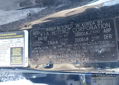 2015 Kia Forte Lx z USA, uszkodzony, nr VIN KNAFK4A68F5256975